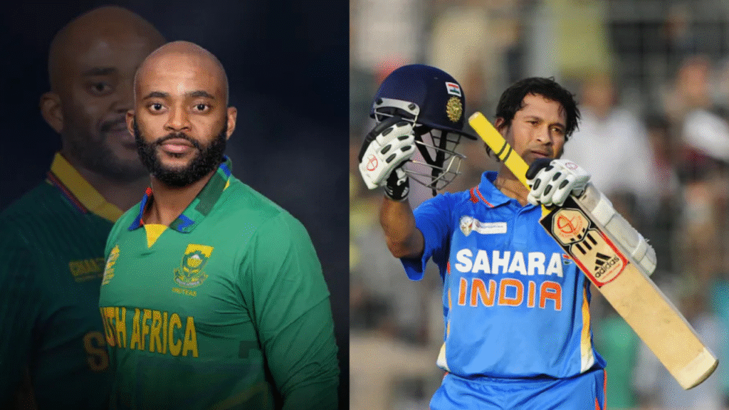 Temba Bavuma and Sachin Tendulkar