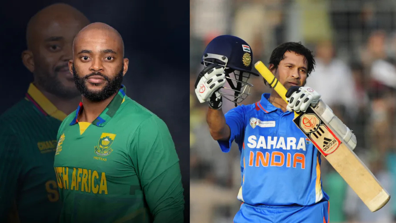Temba Bavuma and Sachin Tendulkar Temba Bavuma and Sachin Tendulkar
